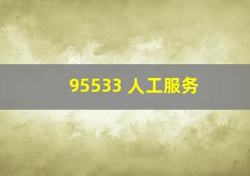 95533 人工服务